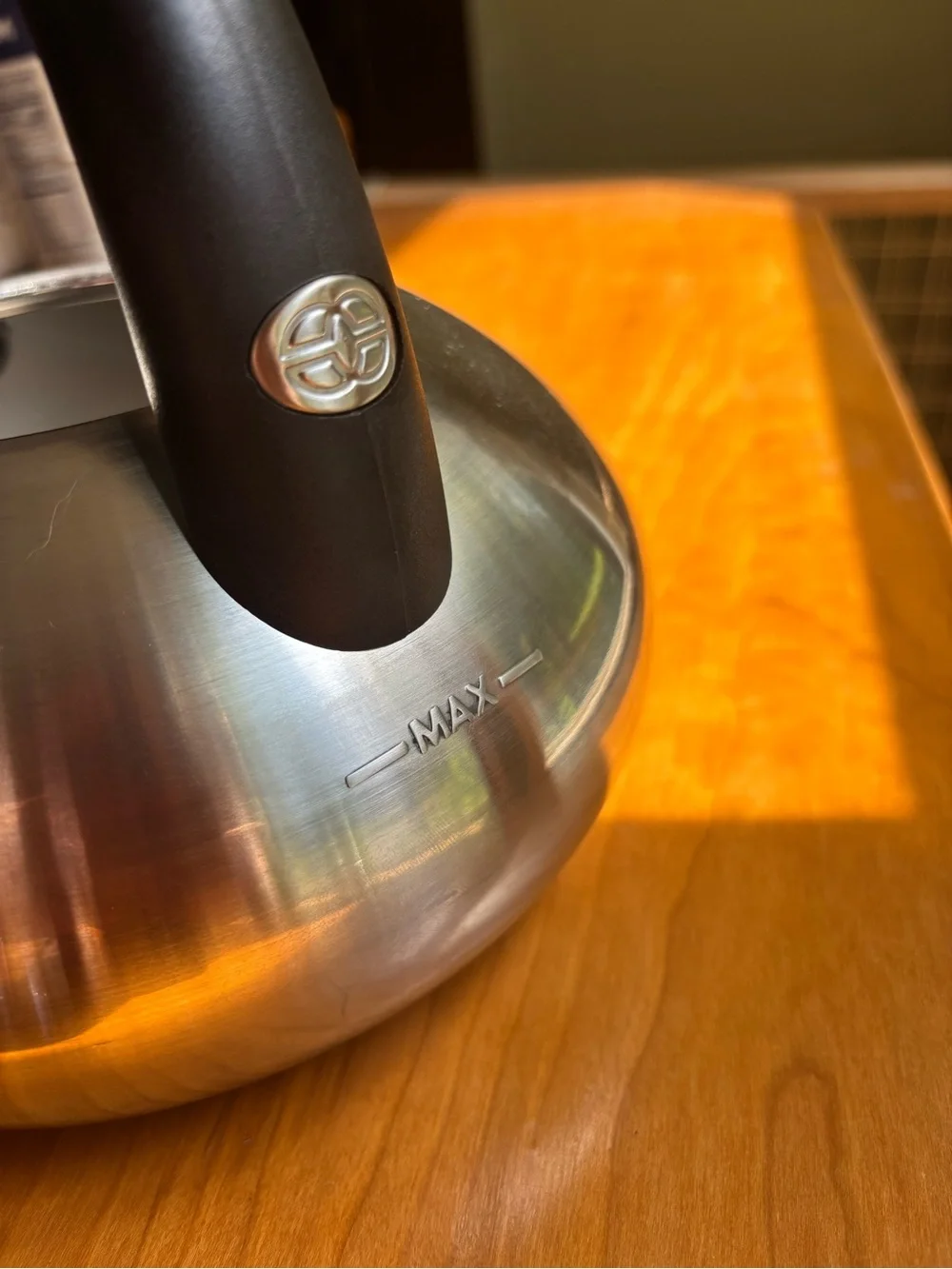 Calphalon Stainless Steel Teakettle with Black Handle